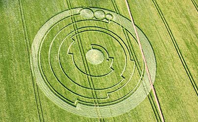 A solved crop circle pattern